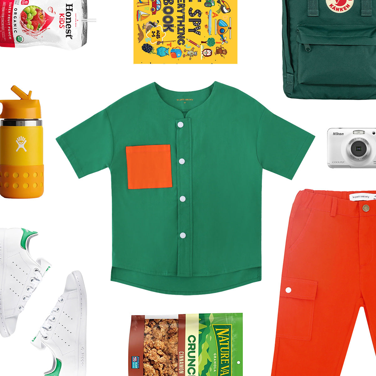 Made for Play - Boys Wide-Pocket Shirt in Green by Le Petit Society — image 8