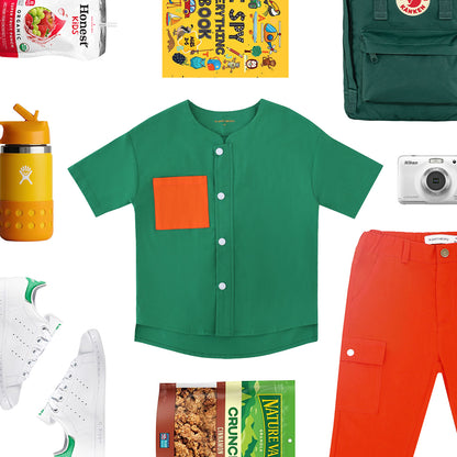 Made for Play - Boys Wide-Pocket Shirt in Green by Le Petit Society — image 8