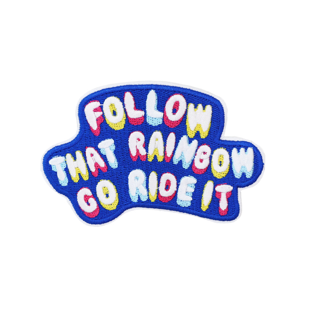 Follow That Rainbow velcro patch by Le Petit Society