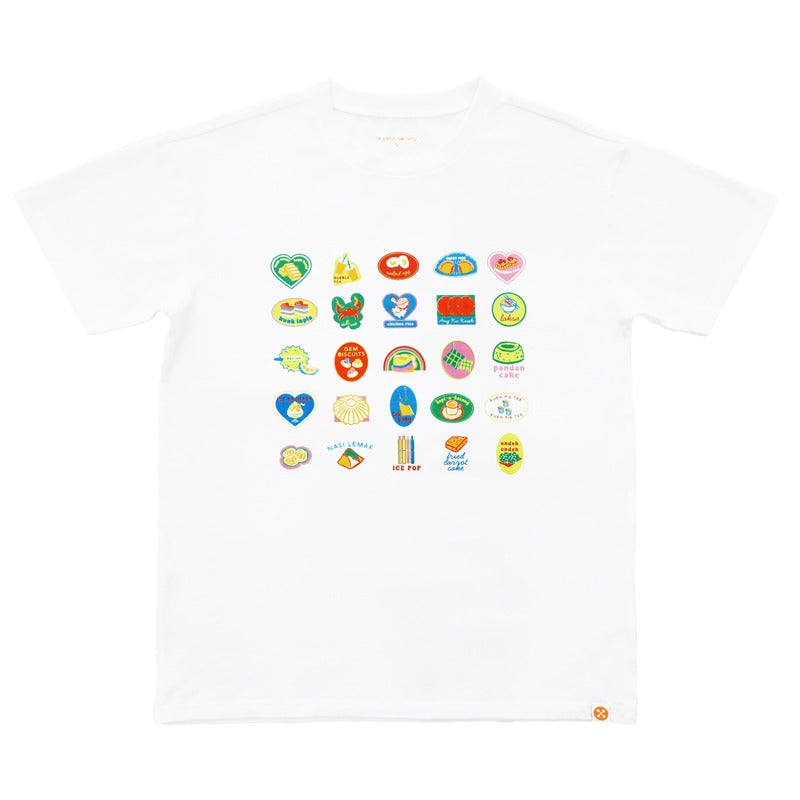 A Singapore Series - Foodie Adult Tee in White by Le Petit Society — image 10