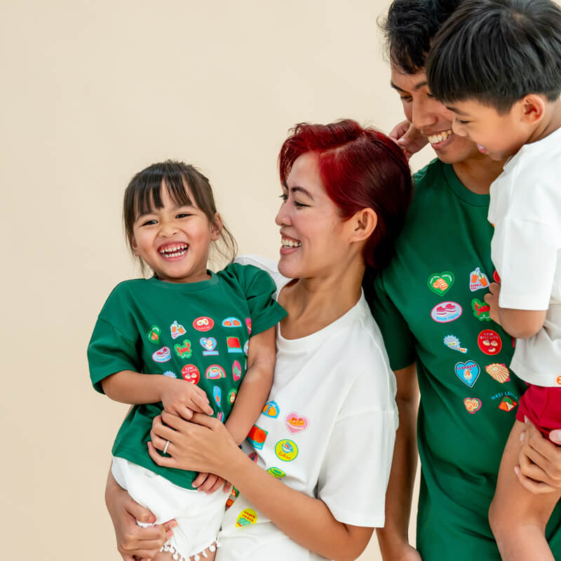 A Singapore Series - Foodie Adult Tee in White by Le Petit Society — image 2