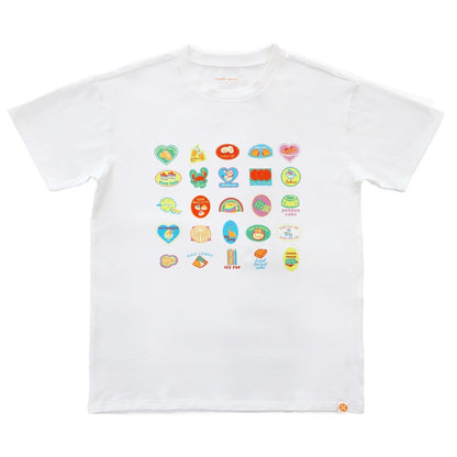 A Singapore Series - Foodie Adult Tee in White by Le Petit Society