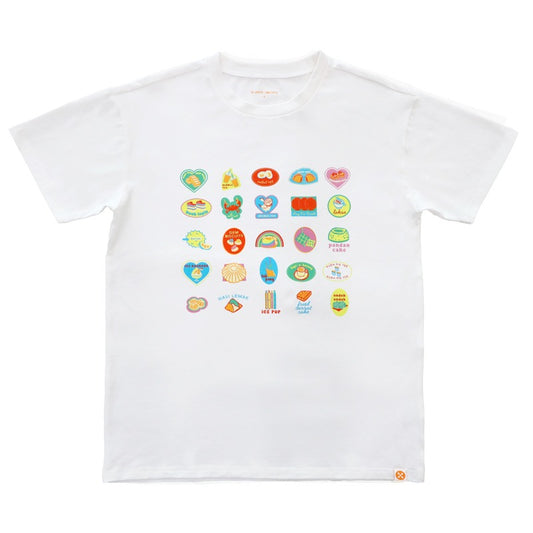 A Singapore Series - Foodie Adult Tee in White by Le Petit Society
