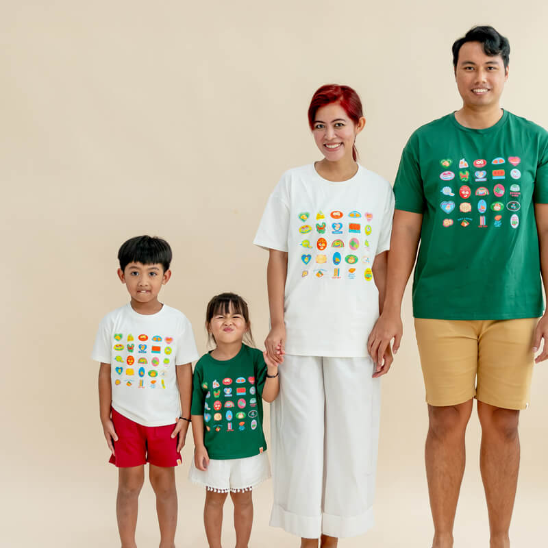 A Singapore Series - Foodie Kids Tee in White by Le Petit Society — image 6