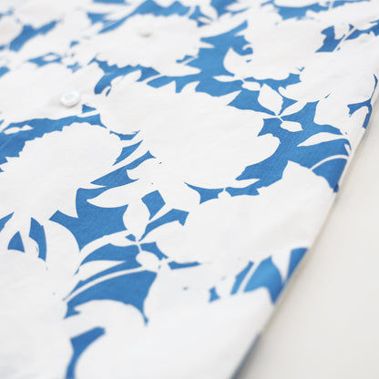 Garden Series - Baby Girl Dress in Blue Floral by Le Petit Society — image 3