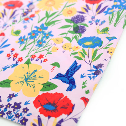 Garden Series - Boys Camp Collar Shirt in Pink by Le Petit Society — image 7