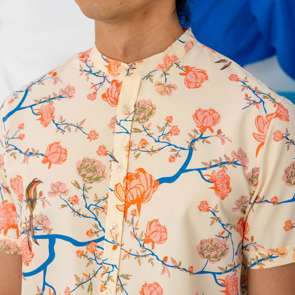 Garden Series - Men's Shirt in Yellow Peony - Classic Fit by Le Petit Society — image 3