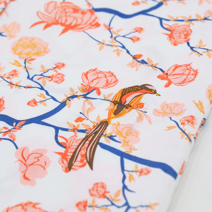 Garden Series - Boys Shirt in White Peony by Le Petit Society — image 5