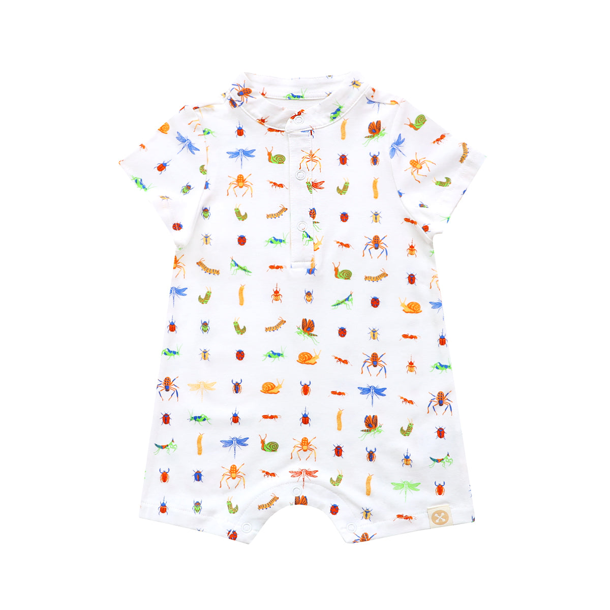 Garden Series - Baby Boy Jersey Romper in Garden Print by Le Petit Society
