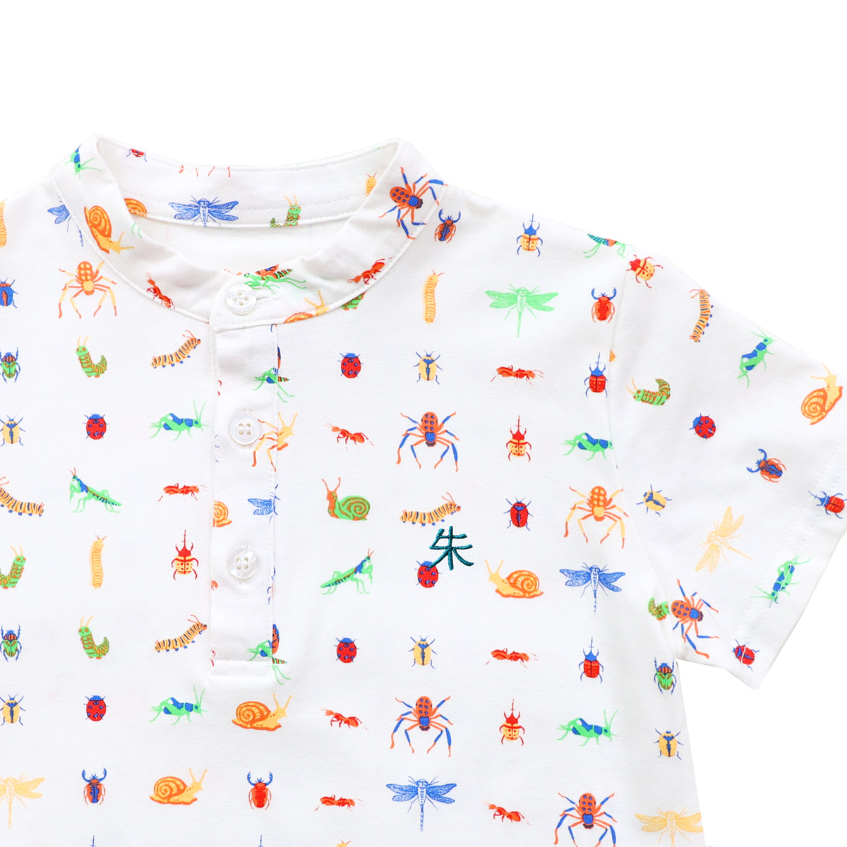 Garden Series - Boys Jersey Shirt in Garden Print by Le Petit Society — image 3