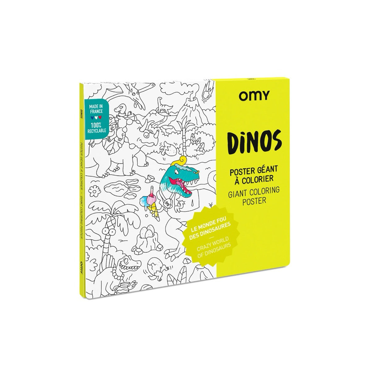 Giant Coloring Poster in Dinos by OMY