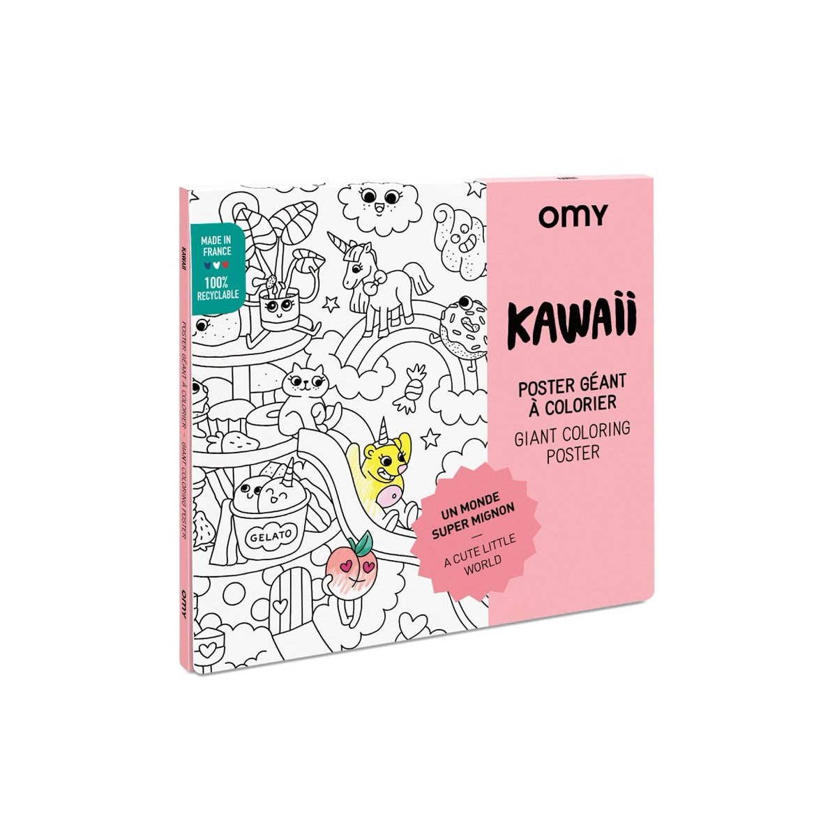 Giant Coloring Poster in Kawaii by OMY