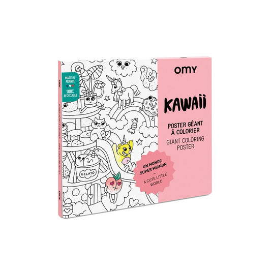 Giant Coloring Poster in Kawaii by OMY