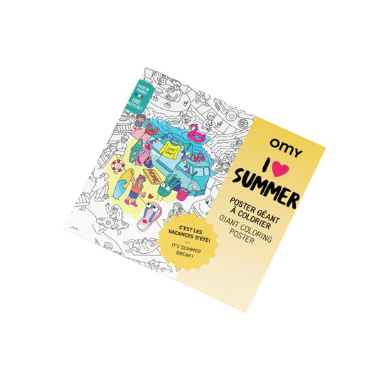 Giant Colouring Poster in I Love Summer by OMY