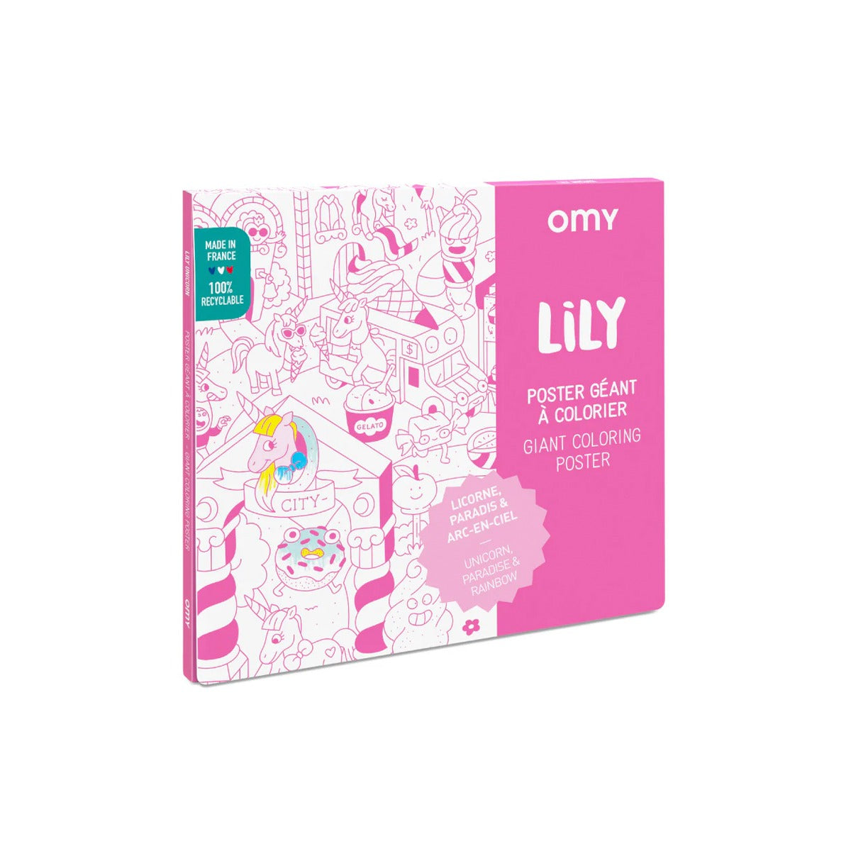 Giant Colouring Poster in Lily by OMY