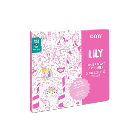 Giant Colouring Poster in Lily by OMY