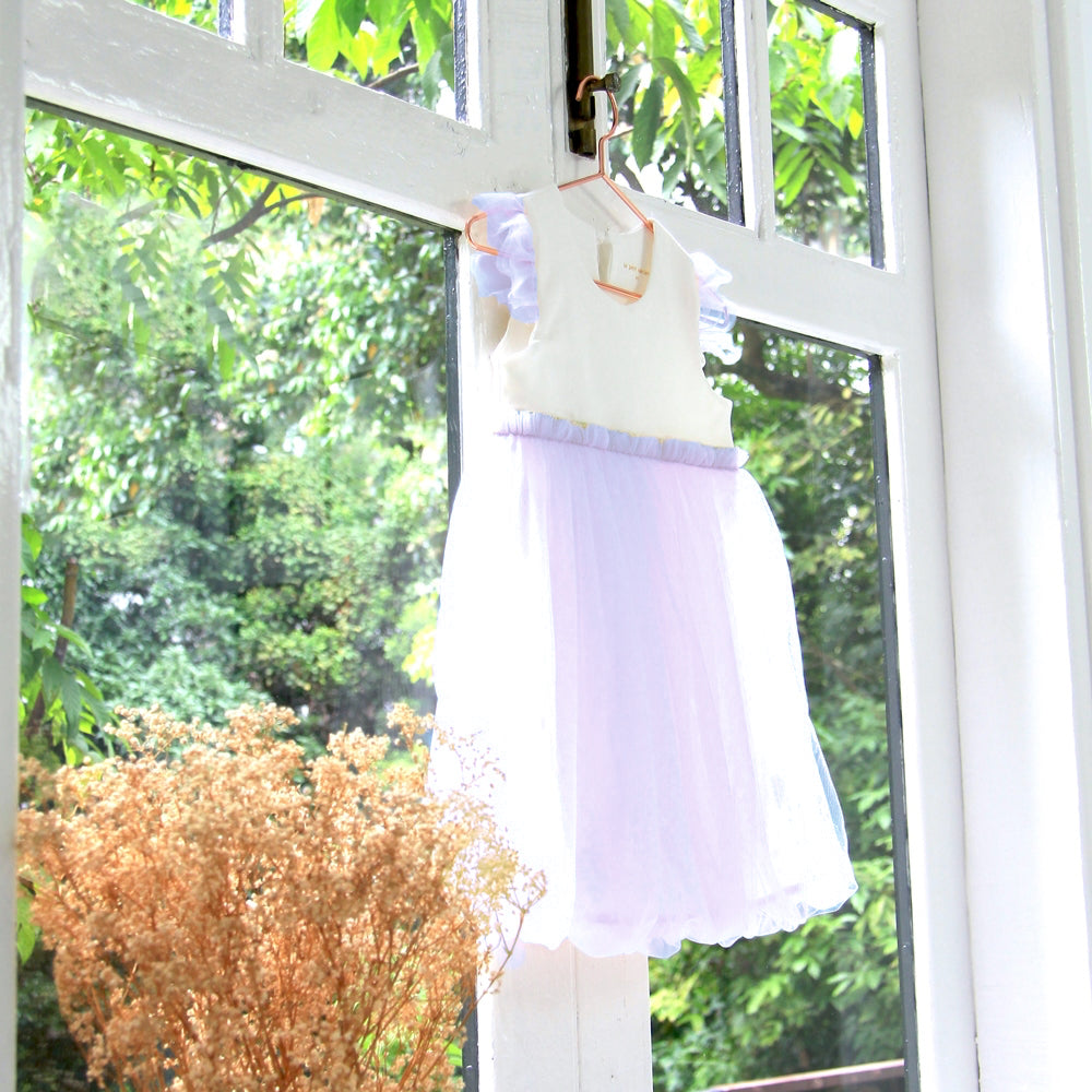 Flower Girl Series - Bubble Dress in Lilac by Le Petit Society — image 8