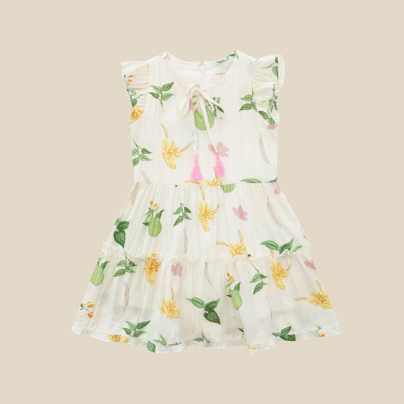 Heritage Series - Girls Dress in Tropical Durian Print by Le Petit Society — image 10