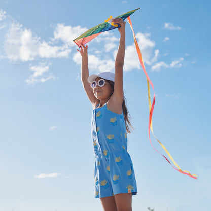 Made For Play - Girls Jersey Romper in French Fries Print by Le Petit Society — image 13