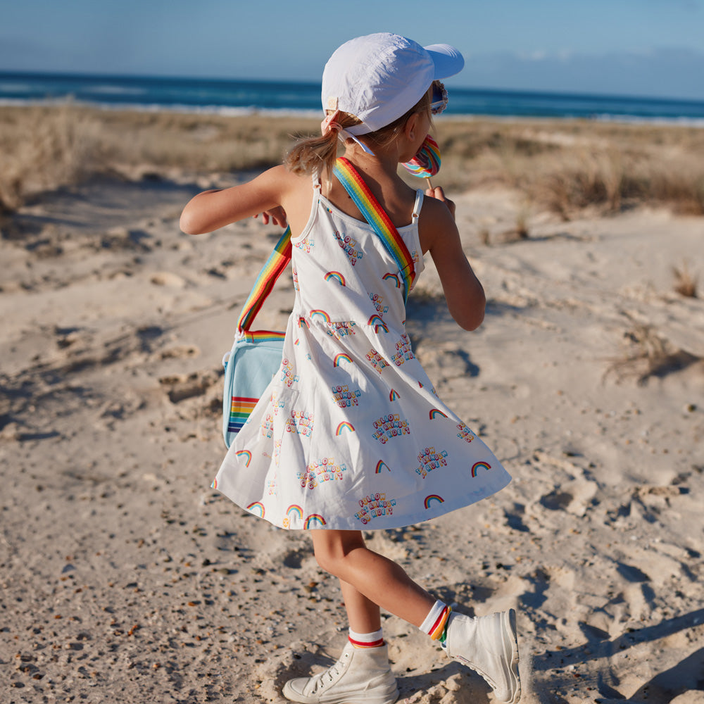 Made For Play in Girls Rainbow Jersey Dress by Le Petit Society — image 8