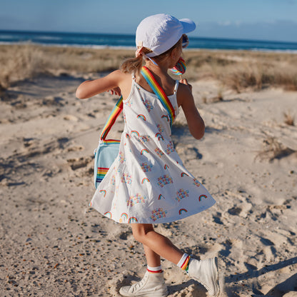 Made For Play in Girls Rainbow Jersey Dress by Le Petit Society — image 9