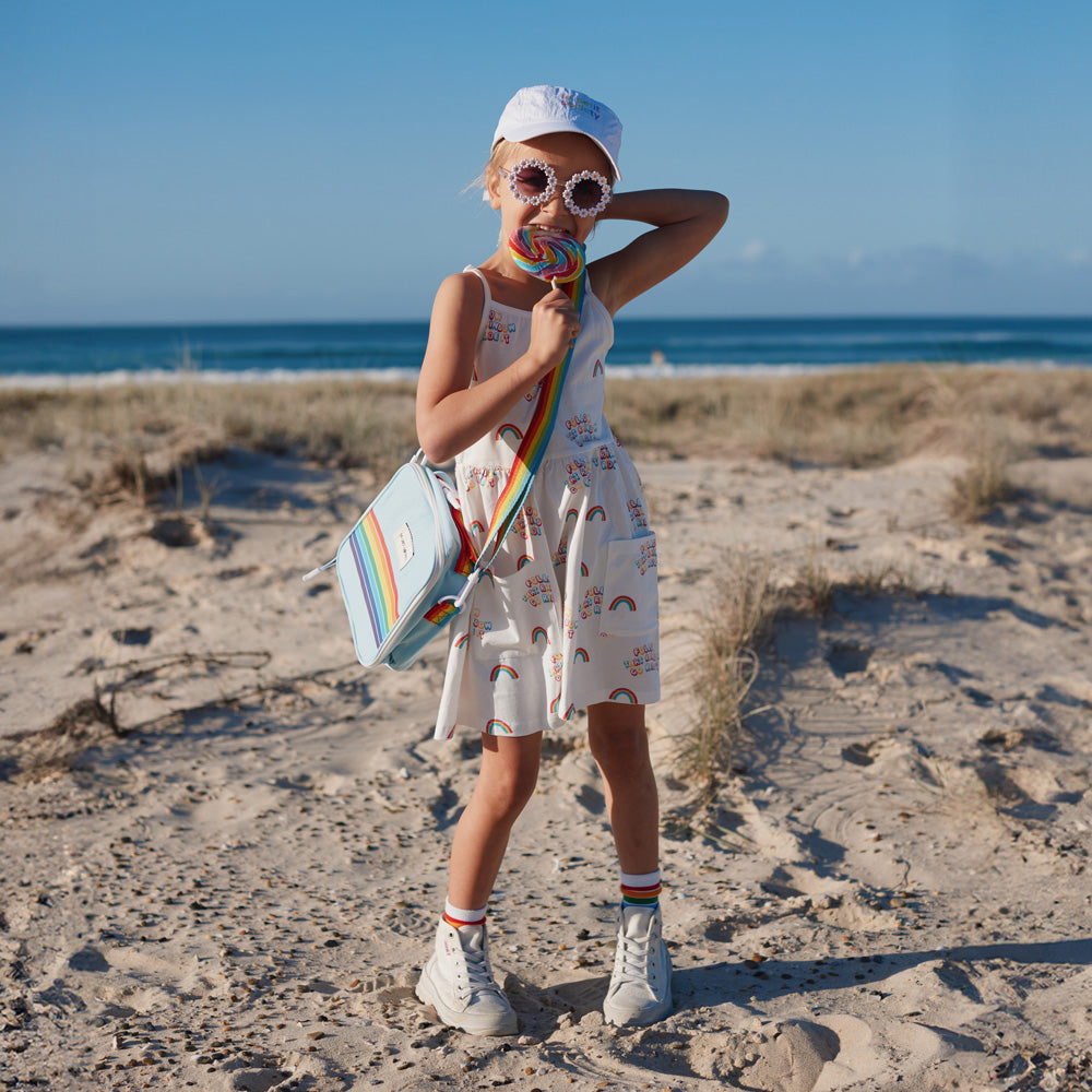 Made For Play in Girls Rainbow Jersey Dress by Le Petit Society