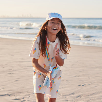Made For Play - Girls T-shirt Dress in Ice Cream Print by Le Petit Society — image 9