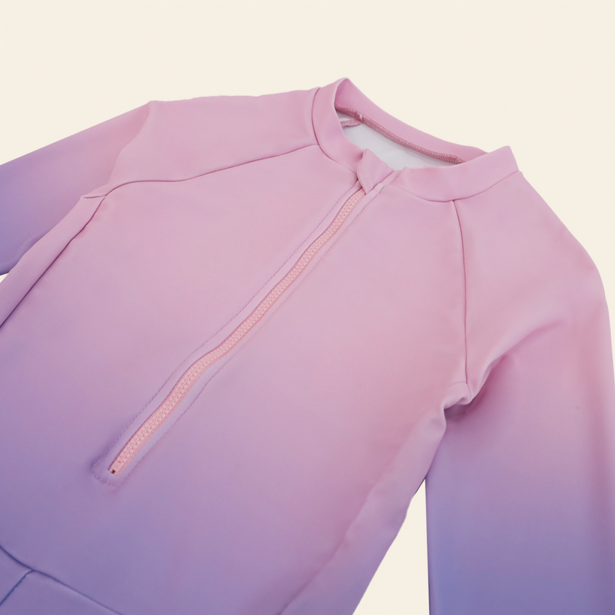 Girls Rash Suit in Lilac Gradient by Le Petit Society — image 3