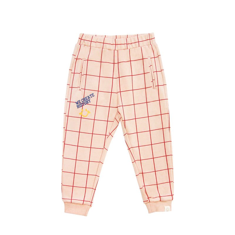 Made For Play - Kids Jogger Pants in Grid Print by Le Petit Society — image 8
