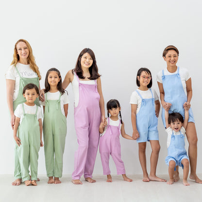 Mama & Mini in Pastel Green Ladies Long Overalls by Le Petit Society — image 8