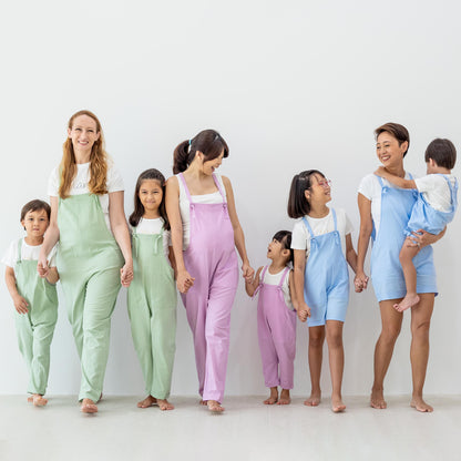 Mama & Mini in Pastel Purple Ladies Long Overalls by Le Petit Society — image 8