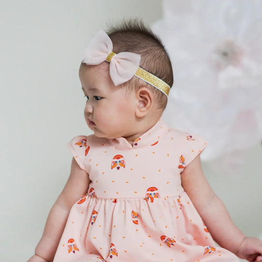 Bow Headband in Soft Pink by Le Petit Society — image 2