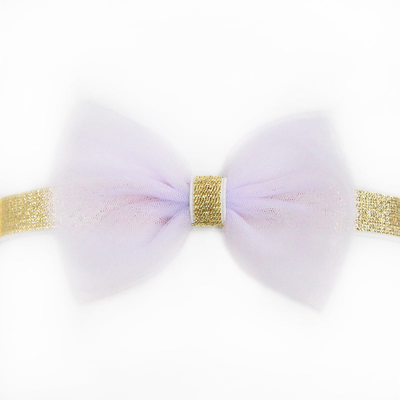 Bow Headband in Lilac by Le Petit Society