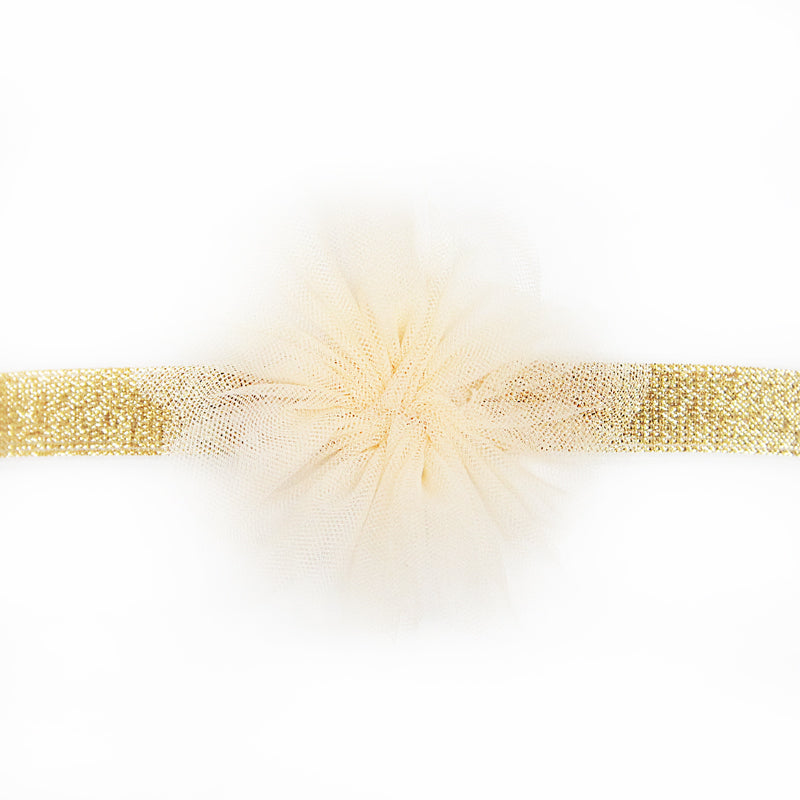 Flower Headband in Champagne