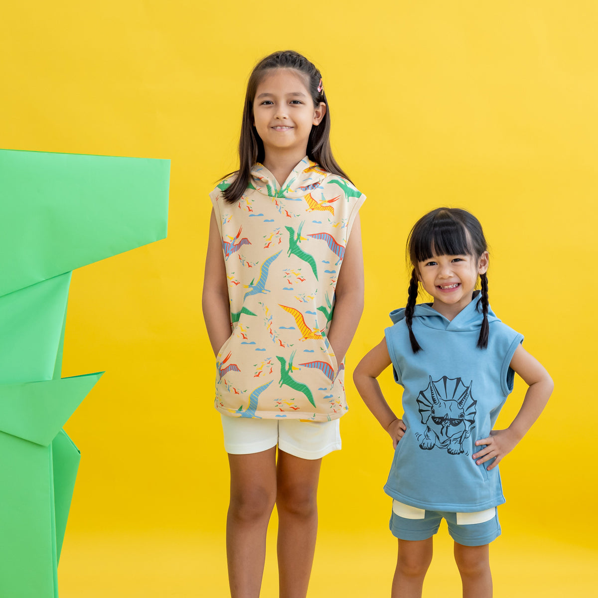 Made for Play - Kids Shorts with Contrast Pockets in White by Le Petit Society — image 6
