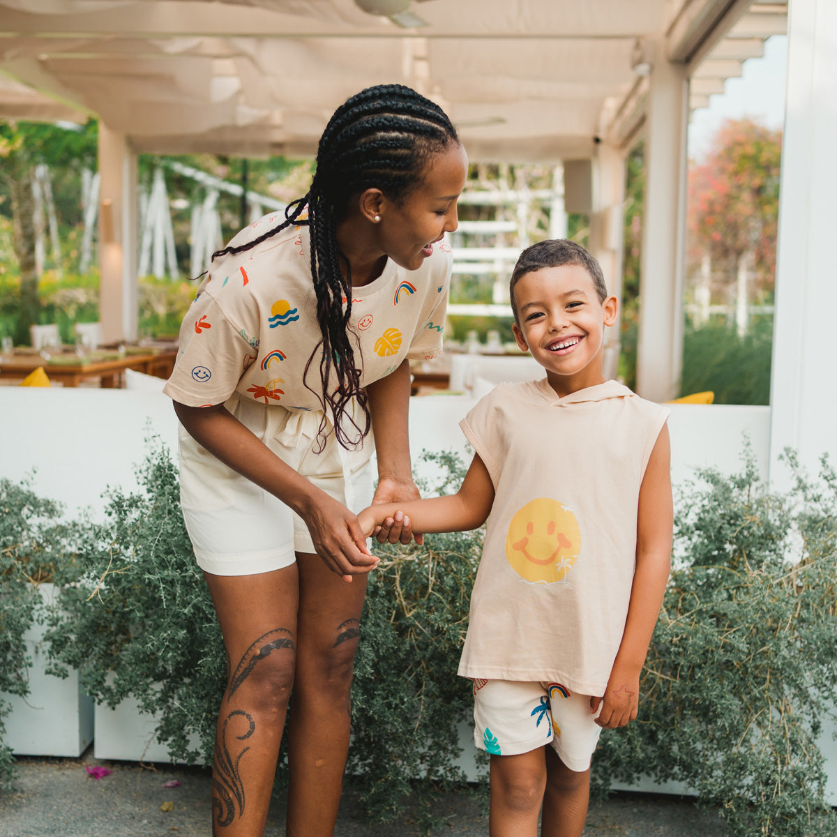 Resort Series - Hoodie Tank in Smiley Print by Le Petit Society — image 5