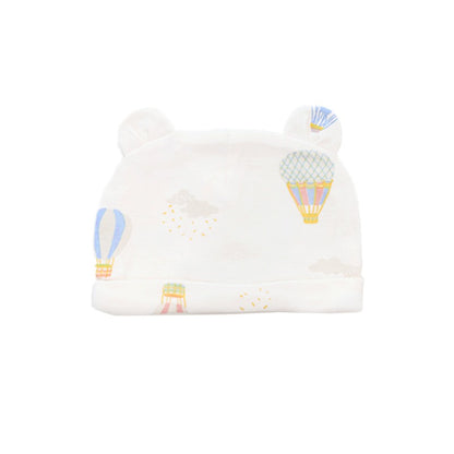 Baby Organic Bear Hat in Hot Air Balloon Print by Le Petit Society — image 3
