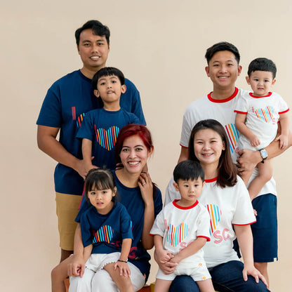 A Singapore Series - "I Love SG" Kids Tee in Navy by Le Petit Society — image 4