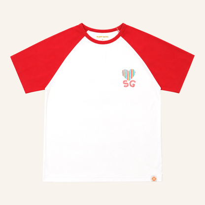 A Singapore Series in "I Love SG" Adult Raglan Tee by Le Petit Society