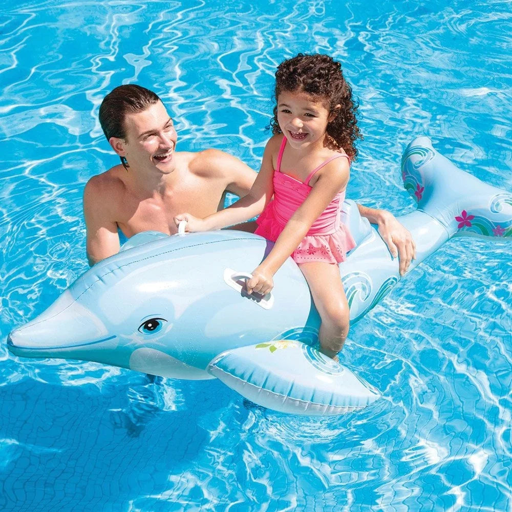 Inflatable Lil’ Dolphin Ride-On Pool Float by INTEX