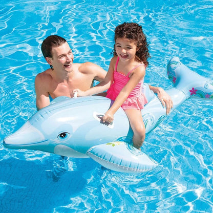 Inflatable Lil’ Dolphin Ride-On Pool Float by INTEX
