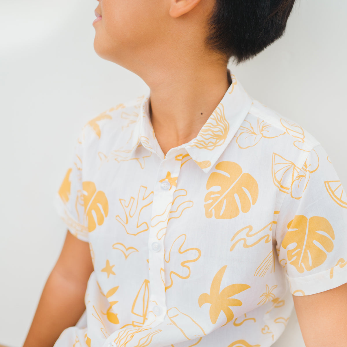 Resort Series - Boys Shirt in Island Print by Le Petit Society — image 6