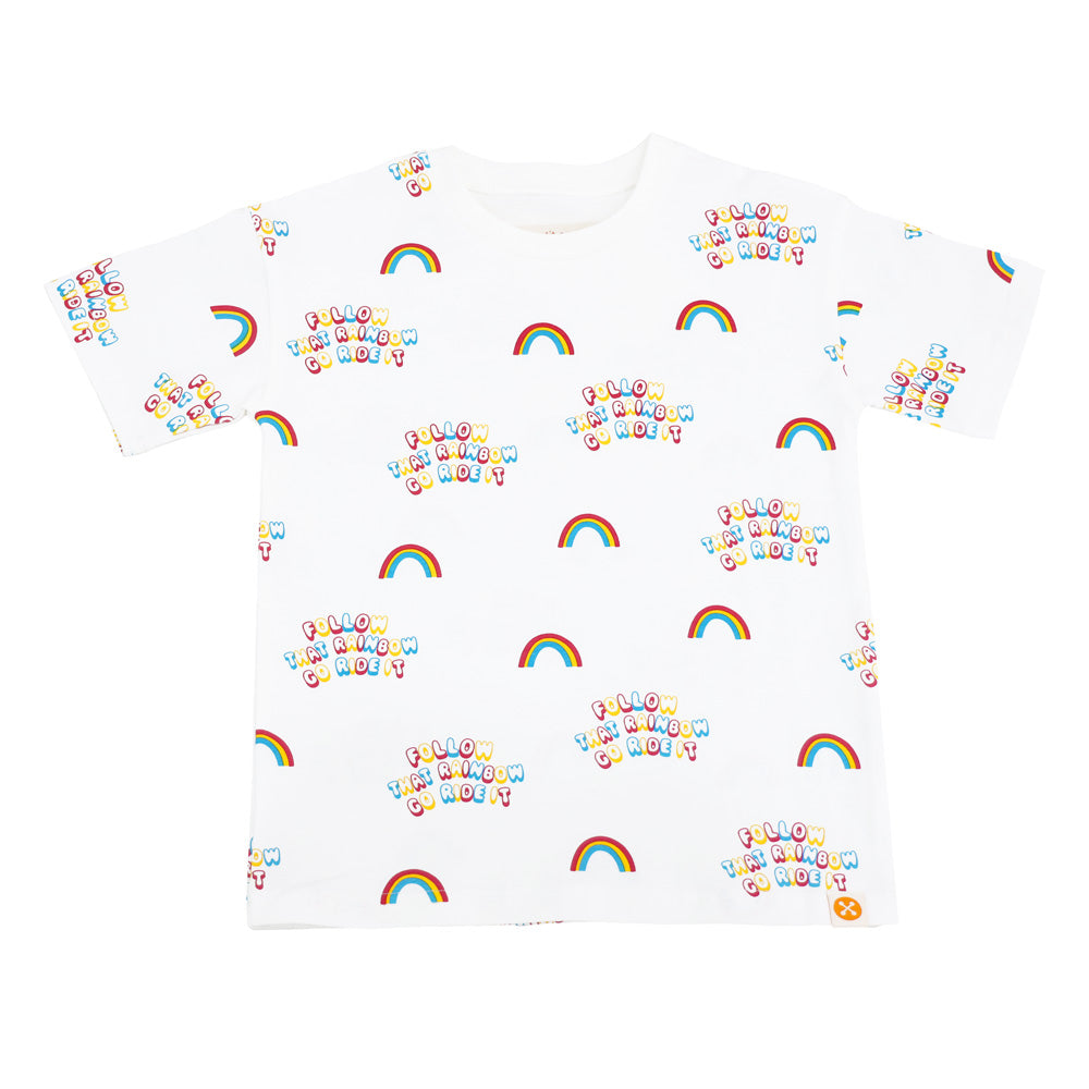Made For Play in Kids "Follow That Rainbow" Tee by Le Petit Society — image 5