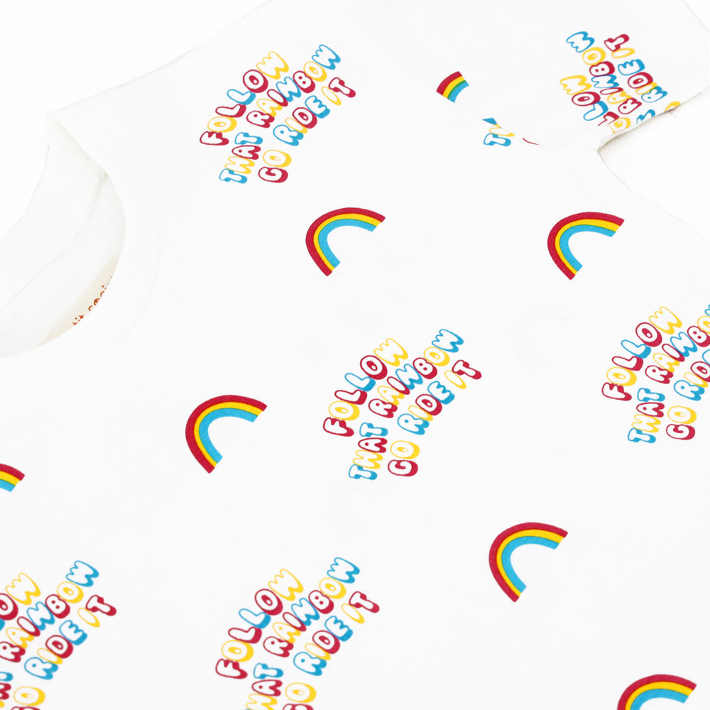 Made For Play in Kids "Follow That Rainbow" Tee by Le Petit Society — image 2