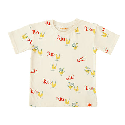 A Singapore Series - Kids Tee in Chicken Rice Print by Le Petit Society — image 3