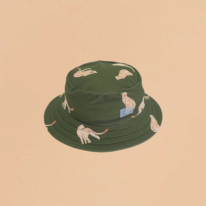 Kids Bucket Hat in Leopard Print by Le Petit Society — image 4