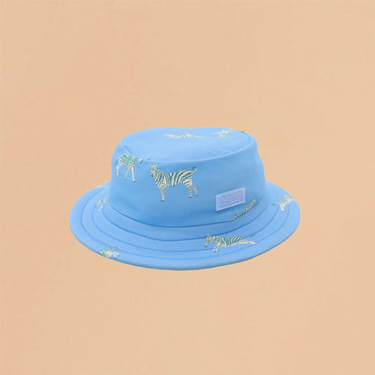 Kids Bucket Hat in Zebra Print by Le Petit Society — image 3