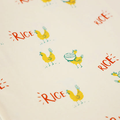 A Singapore Series - Kids Tee in Chicken Rice Print by Le Petit Society — image 2