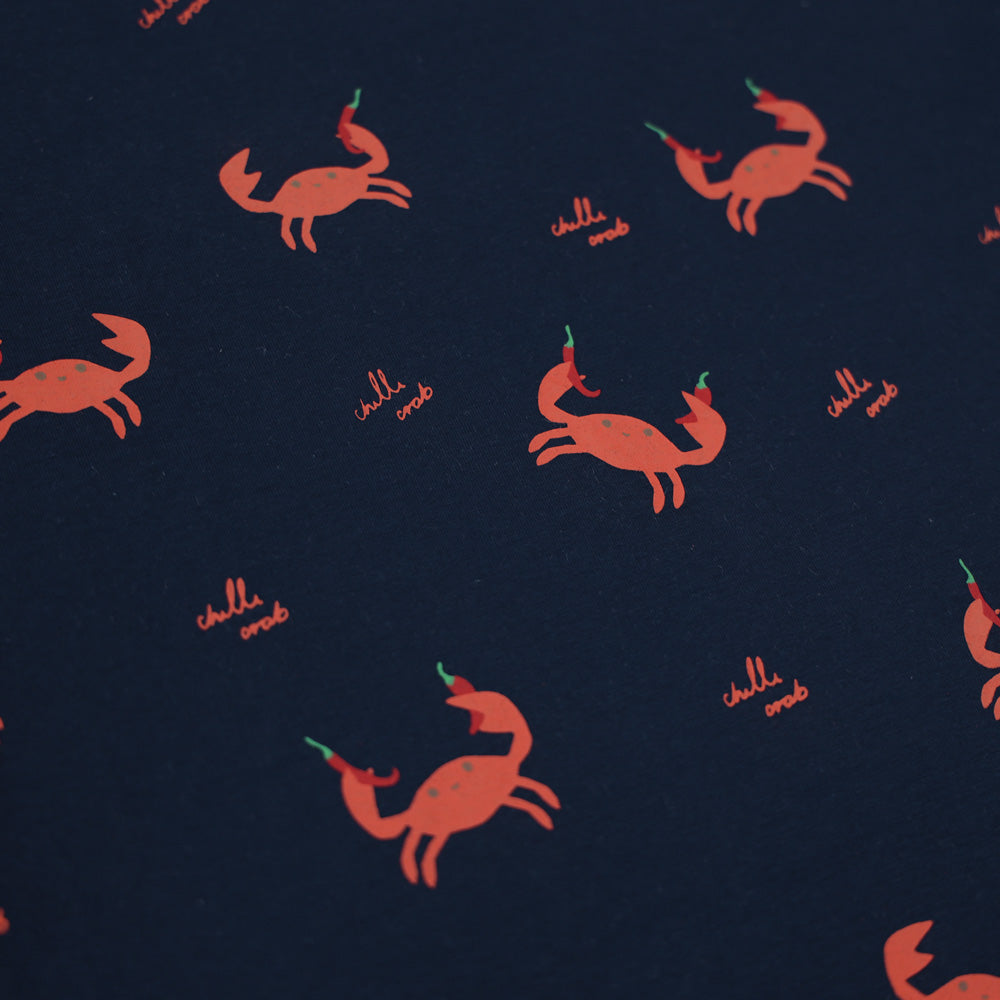 A Singapore Series - Kids Tee in Chilli Crab Print by Le Petit Society — image 2