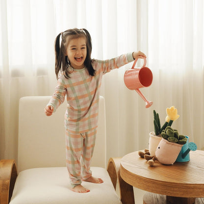 Kids Long Pyjamas Set in Spring Whisper by Selenight Co — image 6